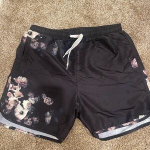 Fashion Nova Black Swim Trunks